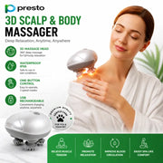 Rechargeable Waterproof Head Massager Electric Scalp Massager